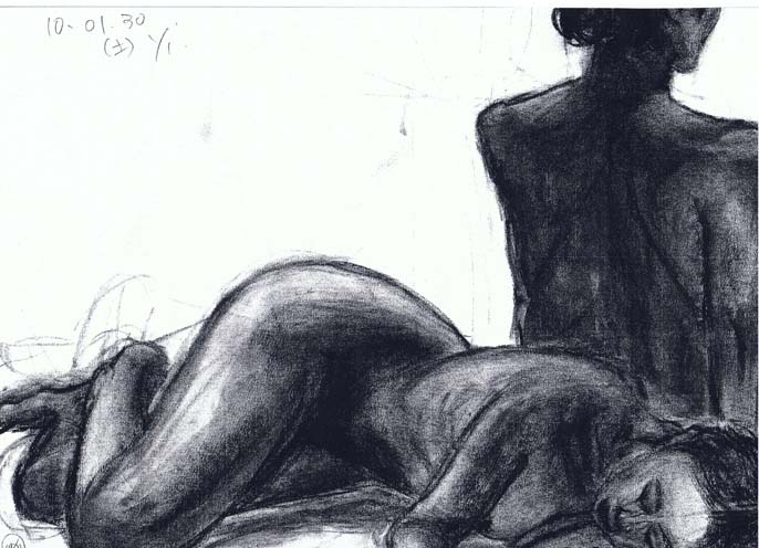 ヌードデッサン(ダブルポーズ)(10/01/30)