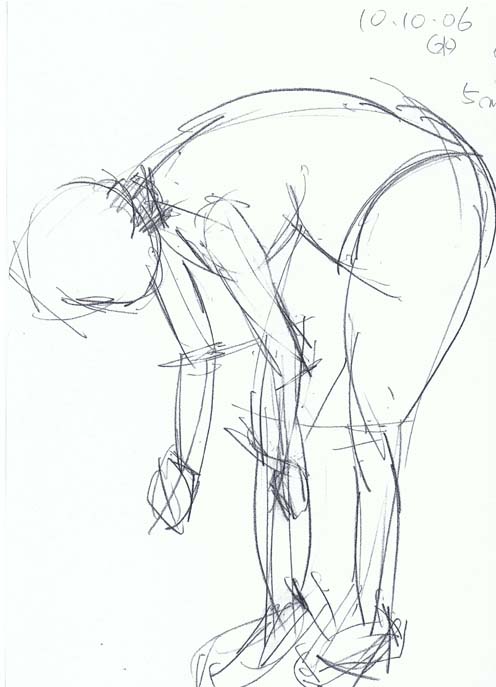 セミヌードクロッキー(10/10/06)