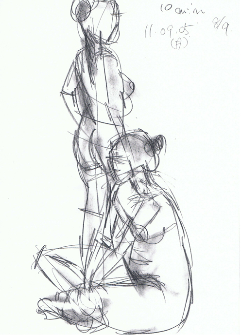 クロッキーヌード(11/09/05 4)