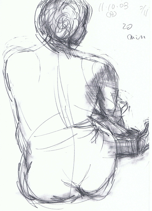 クロッキーヌード(11/10/03 1)