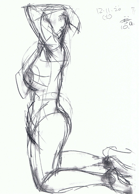 クロッキーヌード(12/11/20)