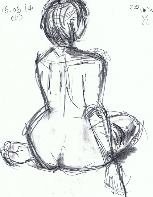 クロッキーヌード(16/06/14 1)