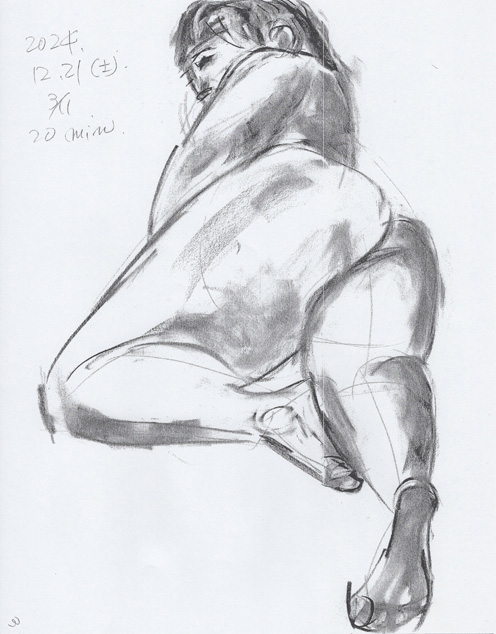 クロッキーヌード(24/12/21)