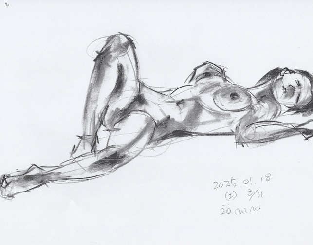 クロッキーヌード(25/01/18)