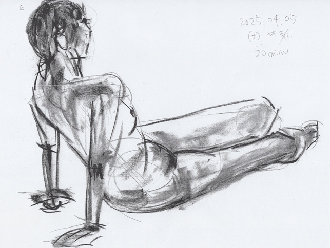 クロッキーヌード(25/04/05 1)