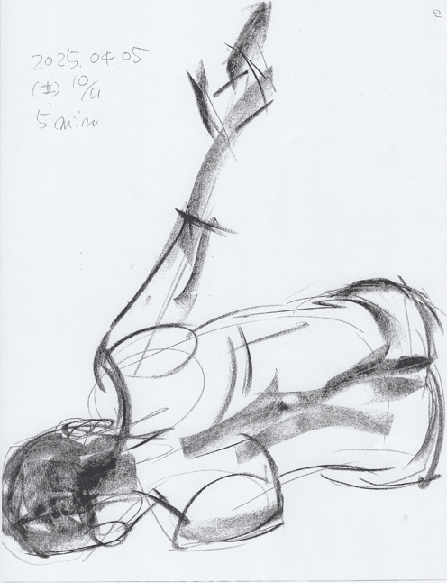 クロッキーヌード(25/04/05 2)