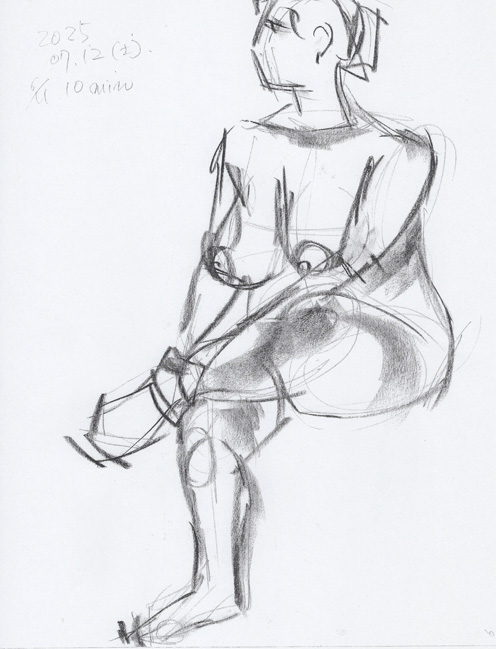 クロッキーヌード(25/07/12)